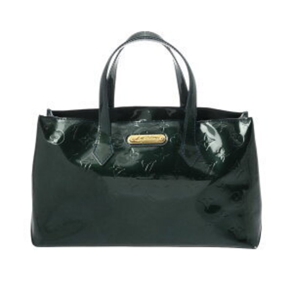 Louis Vuitton Wilshire Vernis Blue Nuit Monogram Handbag